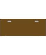 Solid Brown Novelty Half License Plate - £14.34 GBP