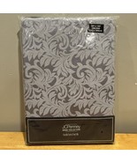 Vintage JC Penney Home Damask Lilac Purple Tablecloth Oblong 60” X 120” NOS - $729.11 MXN