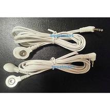 Electrode Lead Wires 3.5mm Plug w/Snap And Compatible W/EROSTEK Estim Unit, Tens - £10.25 GBP
