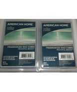 2 packs American Home by Yankee Candle Peaceful Beach Fragrance Wax Cubes - £11.80 GBP