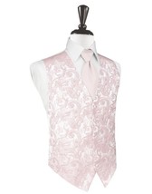 Pink Blush Paisley Vest and Matching Bow Tie - $154.01 CAD