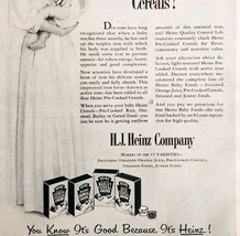 1953 Heinz Company Baby Infant Pre Cooked Cereals Advertisement Breakfas... - $559.01 MXN