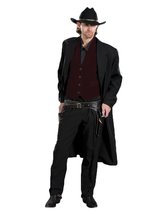Tabi&#39;s Characters Deluxe Western Gunslinger Cowboy Theatrical Quality Costume, L - £199.58 GBP+