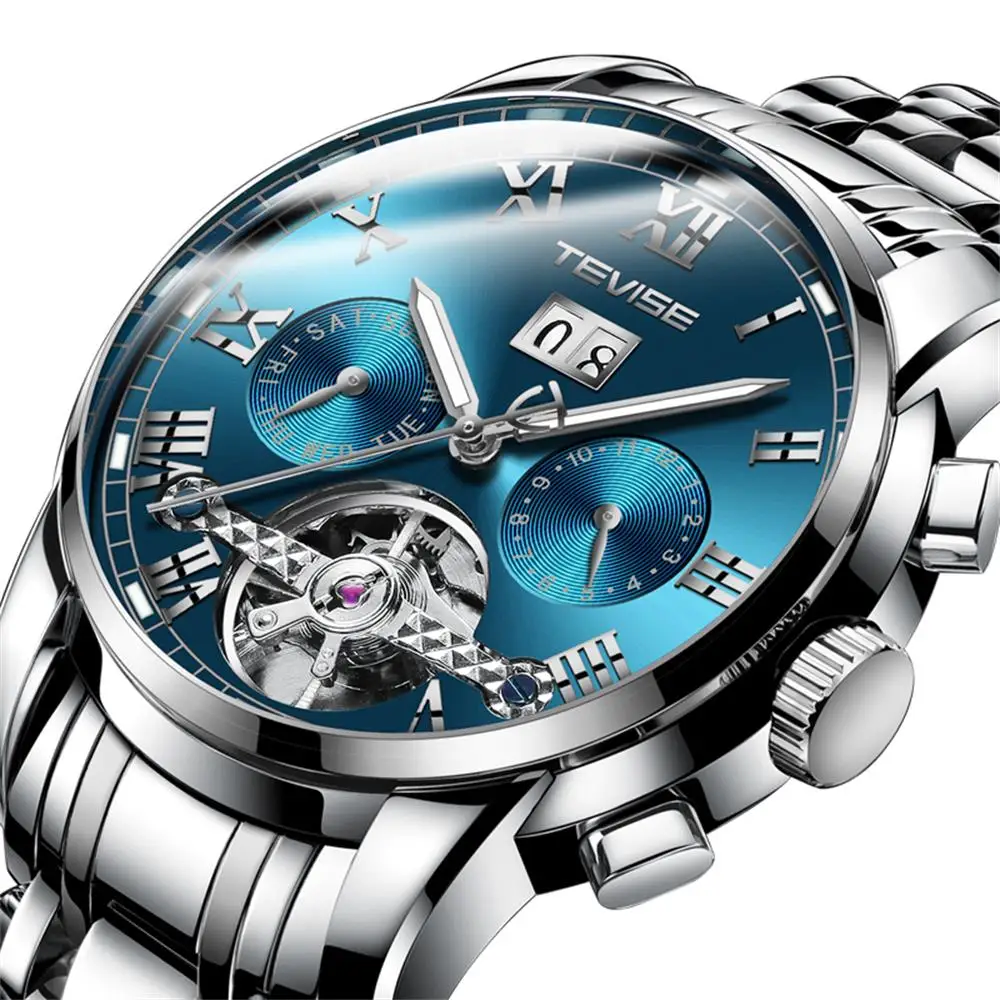 Watch Tevise mechanical watch for man clic business design  wrist mens Fashion  - £74.97 GBP