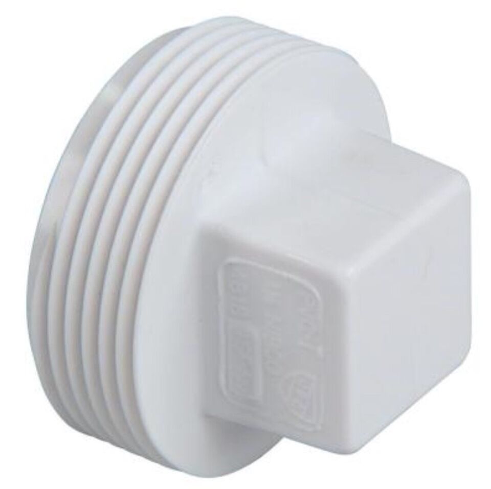 NIBCO 1-1/2 in. PVC DWV MIPT Cleanout Plug For Drain Pipe. Larger Qty Ne... - $2.79