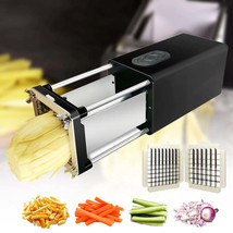 Kitchen Gadget Electric French Fry Cutter with Blades Stainless Steel Ve... - $125.99