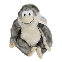 Monkey Plush Stuffed Animal Alley 12” Sitting Gray 2000 Toys R Us Soft C... - £30.73 GBP