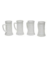 Vintage Federal Milk Glass German Beer Steins Set of 4  Tavern Saloon Ba... - $637.95 MXN