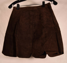Zara Basic Womens Leather Brown Mini Skirt XS NWT - $61.38