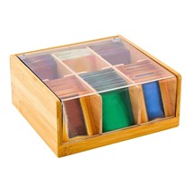 Restaurantware 8.5 x 8 x 3.5&quot; Tea Box Organizer, 1 Sustainable Tea Box C... - £45.40 GBP