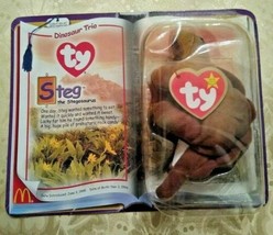 Ty Dinosaur Trio Steg 1995 McDonalds Beanie Baby Original Package Unopened - $8.95