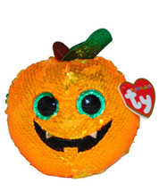 Sequin Ty Flippables Plush Seeds Halloween Pumpkin Changing Sequins 5&quot; Tags 2019 - £9.11 GBP