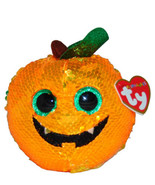 Sequin TY FLIPPABLES Plush SEEDS Halloween PUMPKIN Changing Sequins 5&quot; T... - £9.13 GBP