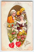 Valentine Postcard Victorian My Hearts Gift Nash Series 29 Embossed Vintage 1911 - £9.29 GBP