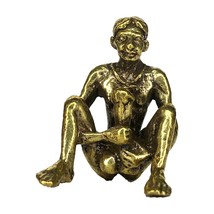 E Pher Erotic Charming Thai Amulet Holy Lucky Love Talisman Vintage Brass Gold - £13.54 GBP
