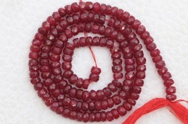 Very Good quality 13 inch long strand Natural SAPHHIRE Rondelles beads 1 x 2.5 - - £17.82 GBP