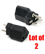 2PC 110V to 240V US Electrical Converter 3Prong Plug Adapter 15A 6-15P t... - $12.64