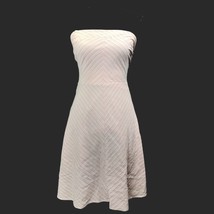B Darlin White/Pink Strapless Cotton Sun Dress Women&#39;s Jr Sz 5/6 - £11.96 GBP