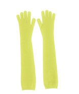 MAISON MARGIELE Paris Womens Long Gloves MADE IN ITALY Neon Yellow Size ... - £111.25 GBP