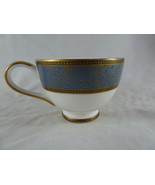 Vintage KOREA HAENG NAM ULTRA FINE Bone China Tea Cup Gold blue white - $13.56 CAD