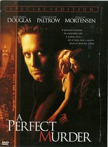 A Perfect Murder DVD Michael Douglas Gwyneth Paltrow Viggo Mortensen - £2.39 GBP