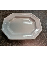 Antique White Ironstone T&amp;R Boote Octagon Platter 12&quot; England - $728.75 MXN