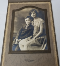 Timeless Bond: Elegant 1920s Mother &amp; Son Portrait by Van Deventer, Deca... - £9.01 GBP