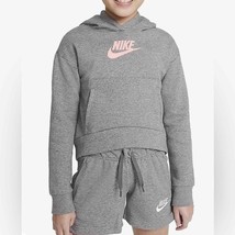 Nike Sportswear Club Fleece Pullover Hoodie size S Small Artic Punch gray pink - £23.95 GBP