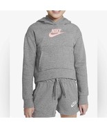Nike Sportswear Club Fleece Pullover Hoodie size S Small Artic Punch gra... - $644.62 MXN