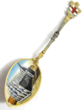 Rare European 800 Gilded Silver Spoon Cathedral in Milano Cross - £98.91 GBP