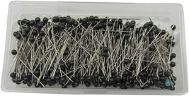 Black Sewing Pins,600 Pieces Glass Ball Head Pins Straight Quilting Pins... - £12.94 GBP