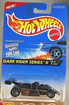 1996 Hot Wheels #402 Dark Rider Series ll 3/4 THUNDERSTREAK Black wDrk Chrome7Sp - £6.29 GBP