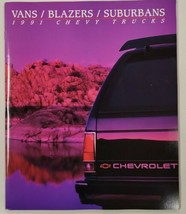 1991 Chevy Trucks Vans Blazers Suburbans Catalog Brochure - $9.90