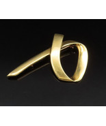 TIFFANY &amp; CO. 18K GOLD - Vintage Polished 1983 Swirl Ribbon Brooch Pin -... - $1,301.32 CAD