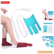 Sock Aid Device for Seniors Disabled Pregnant Easy On Easy Off Blue - $19.75