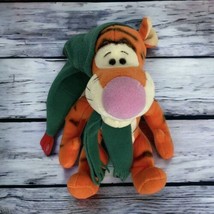 Gund Tigger Plush 100 Acre Collection 10&quot; Green Hat &amp; Scarf Plush Toy Gift  - £12.20 GBP