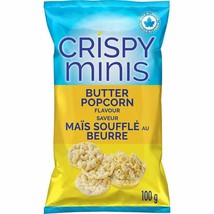 3 Bags Of Quaker Crispy Minis Butter Popcorn Rice Chips 100g Each- Free ... - £21.93 GBP