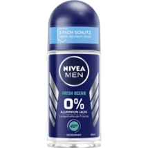 Nivea Men Fresh Oc EAN roll-on Deodorant 0% Aluminum 50ml- Free Shipping - £8.55 GBP