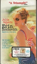 Erin Brockovich VINTAGE VHS Cassette Julia Roberts - £11.66 GBP