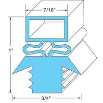 Traulsen Compatible Gasket 27566  23-1/2&quot; X 59-3/4&quot; Rubber Grey Push-In - £31.93 GBP