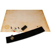 Enhanced Gaming Parchment Tabletop RPG 24" x 36" Dry Erase 1" Grid Mat - $69.57