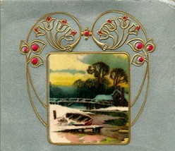 Merry Christmas To You Embossed Holly Winsch Back 1900s Vtg Postcard UNP - £6.17 GBP