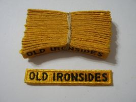 1st ARMORED DIVISION TAB "OLD IRONSIDES" FULL COLOR DEALER LOT OF 20 NOS... - $15.84