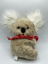 Vintage 1984 Hallmark 12&quot; Plush Stuffed Koko Koala Bear w/ Red Valentine Heart - £6.91 GBP