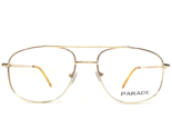 Parade Eyeglasses Frames 1526 GOLD Polished Square Full Wire Rim 56-16-145 - £36.58 GBP