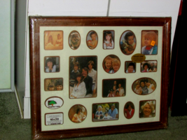 FRAME TREE 16 X 20 OAK FRAME w/glass double mat hanger holds 19 photos (... - $20.00