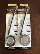 (2) Loreal Brow Stylist Frame &amp; Set Cream Pomade New &amp; Sealed 212 - Blonde - £7.43 GBP