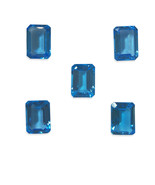 Natural Topaz Octagon Step Cut 14X10mm Royal Swiss Blue Color FL Clarity... - £140.98 GBP