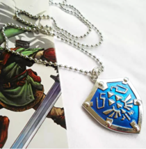 The Legend of Zelda Necklace, Keychain , Zelda Locket Hylian Shield pendant - $28.00