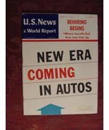 U S NEWS WORLD REPORT Magazine June 13 1958 Automobile Industry  - $10.80